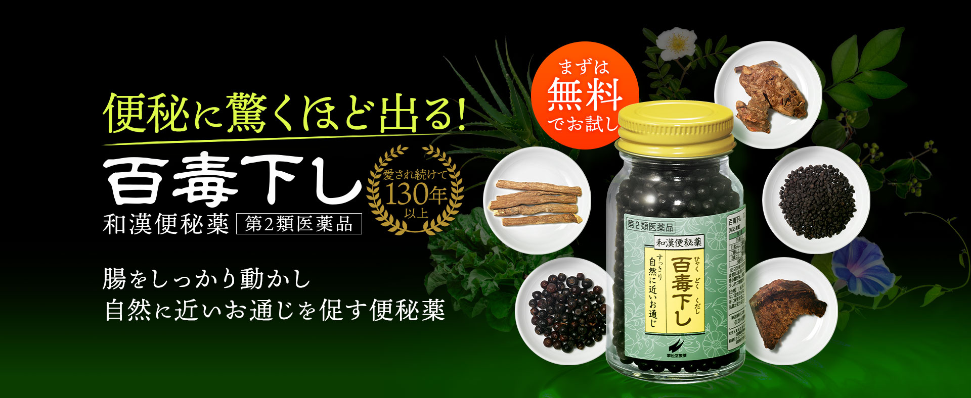 便秘に驚くほど出る！百毒下し
