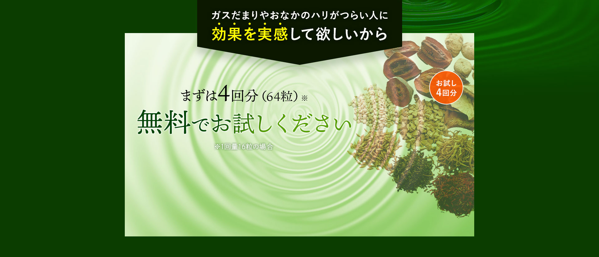 まずは4回分無料でお試しください